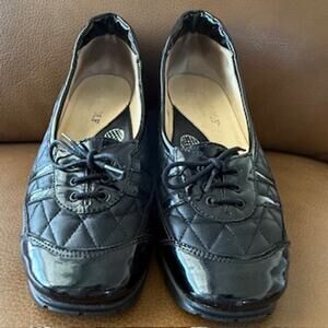 Sesto Golf by Sherry Spikeless Shoes Italian Leather Black Loafers 6.5